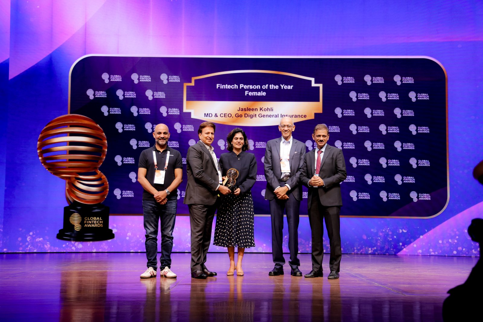 Fintech Person of the Year – Female - Jasleen Kohli, MD & CEO, Go Digit General Insurance